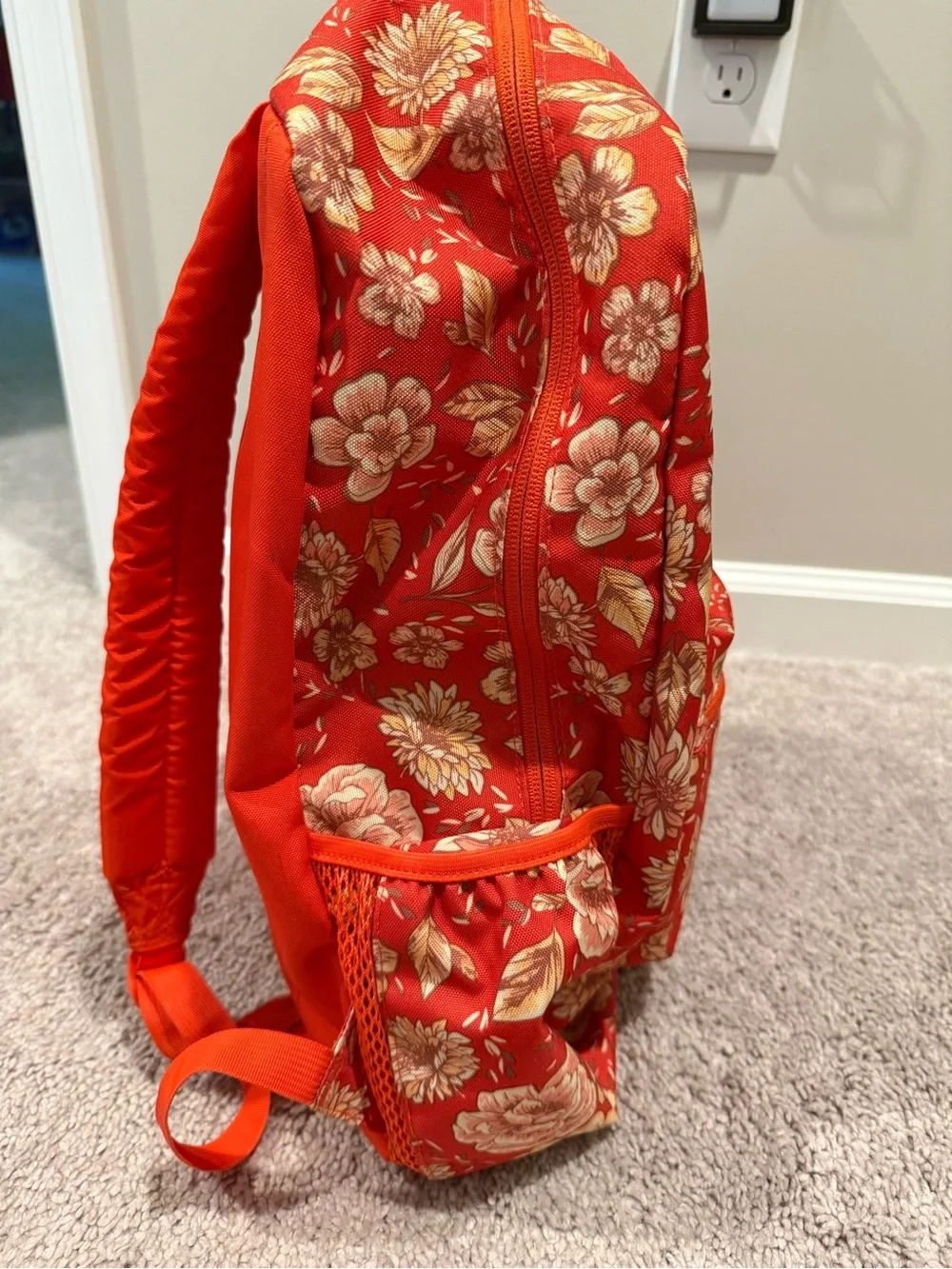Jansport Red Floral Backpack